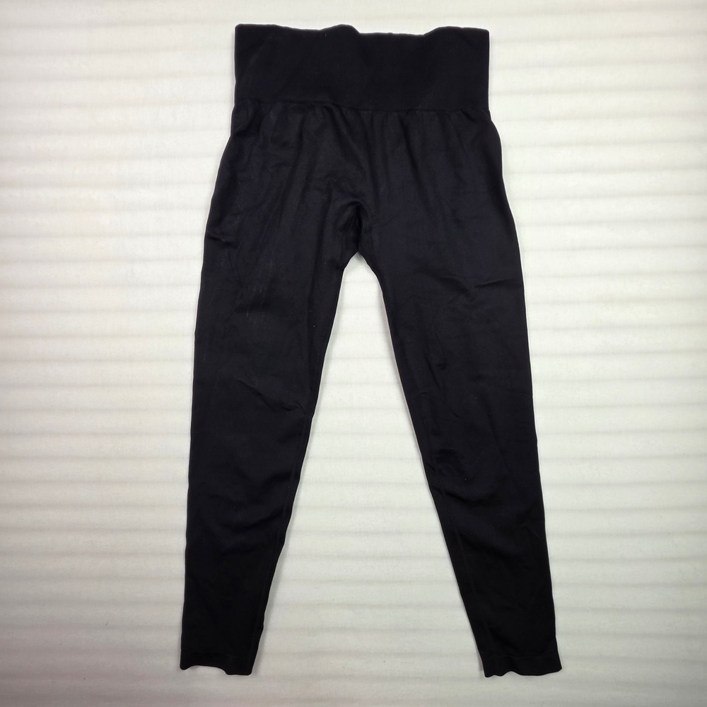 Halara Black Seamless High Waisted 7/8 Leggings Womens Small Yoga Athleisure